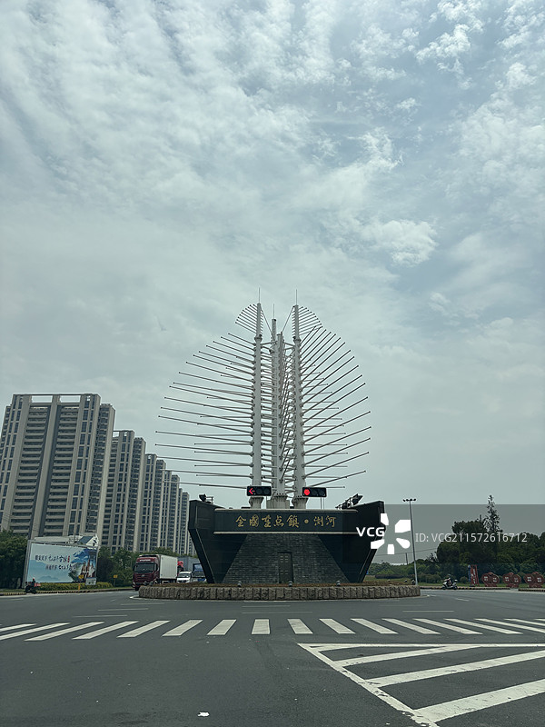 苏州市太仓市全国重点镇浏河地标建筑图片素材