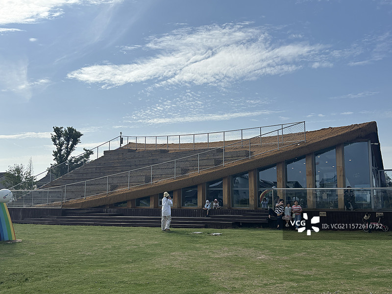 苏州市浏河镇七十二家理想村金色麦田图片素材