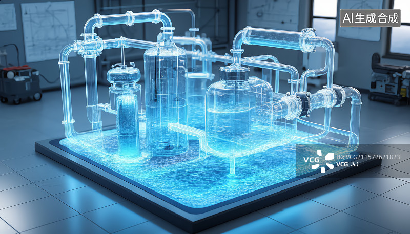 【AI数字艺术】城市地下水路管网设计图片素材