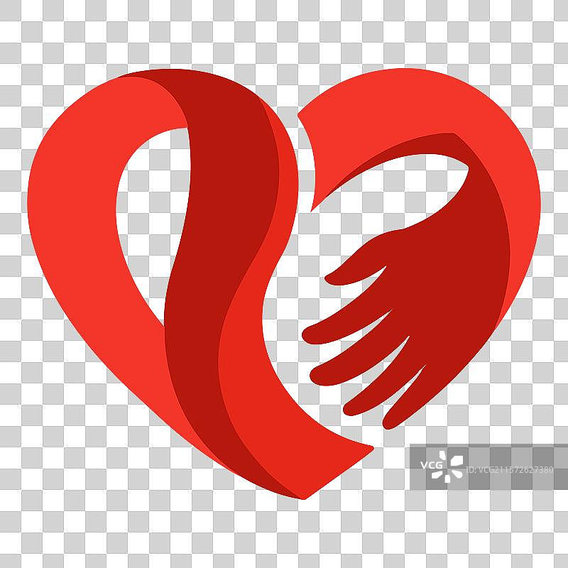 红色心形献血元素图标红十字-世界献血日图片素材