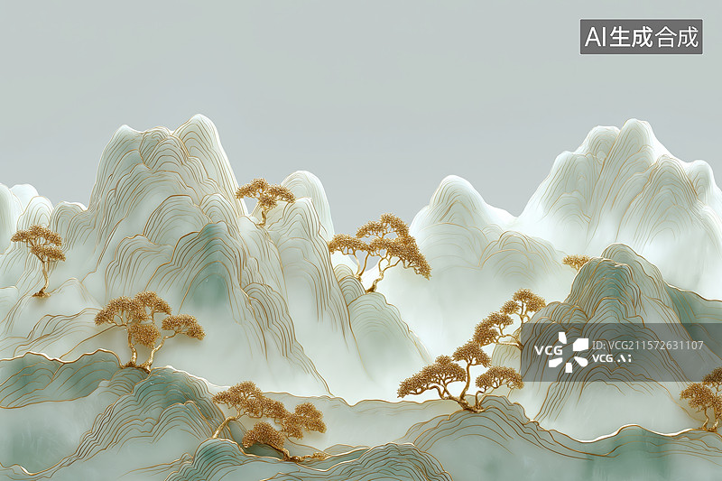 【AI数字艺术】国风艺术品图片素材