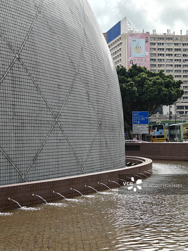尖沙咀球形地标建筑-香港太空馆图片素材