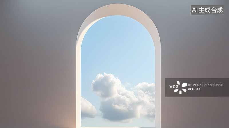 【AI数字艺术】粉色拱门电商背景图片素材