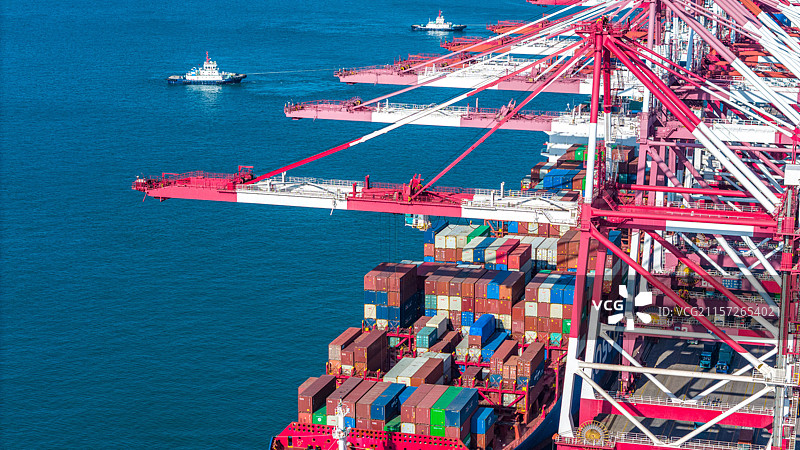 青岛港 前湾港图片素材