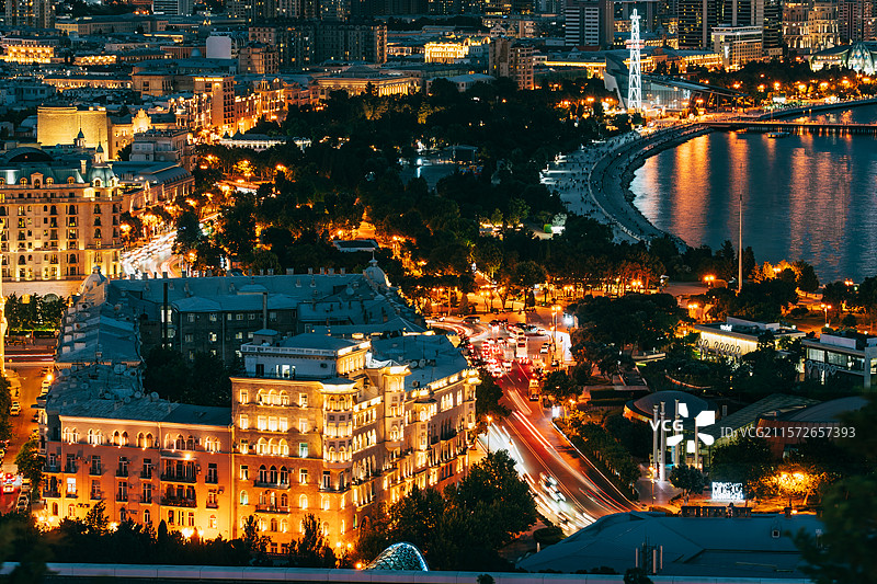 高加索阿塞拜疆巴库城市风光图片素材