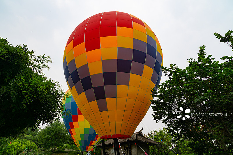 彩色热气球图片素材
