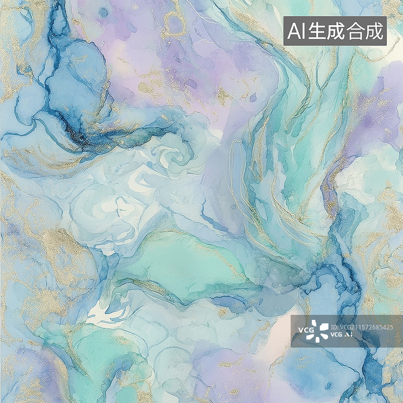 【AI数字艺术】流动色彩的抽象艺术图片素材