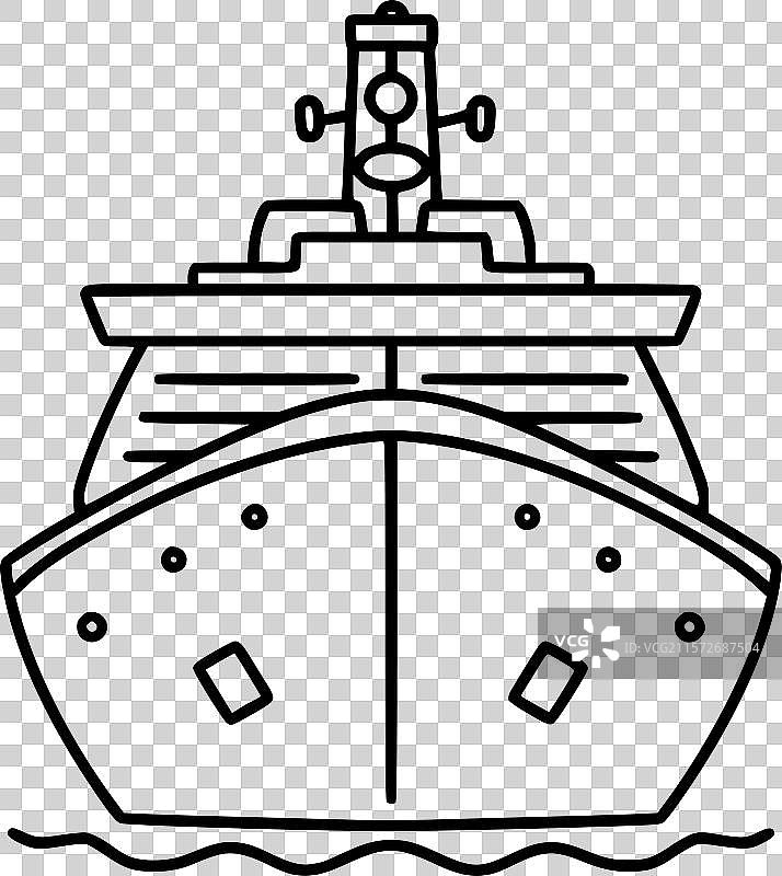 邮轮图标图片素材