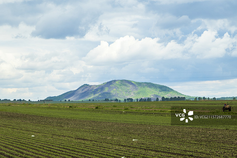五大连池风景区老黑山景区远眺图片素材