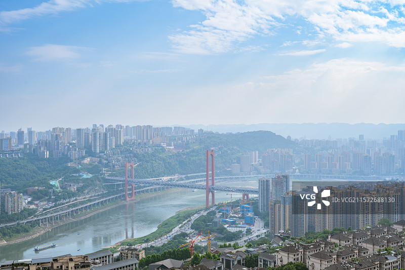 重庆市江北区渝中区全景图片素材