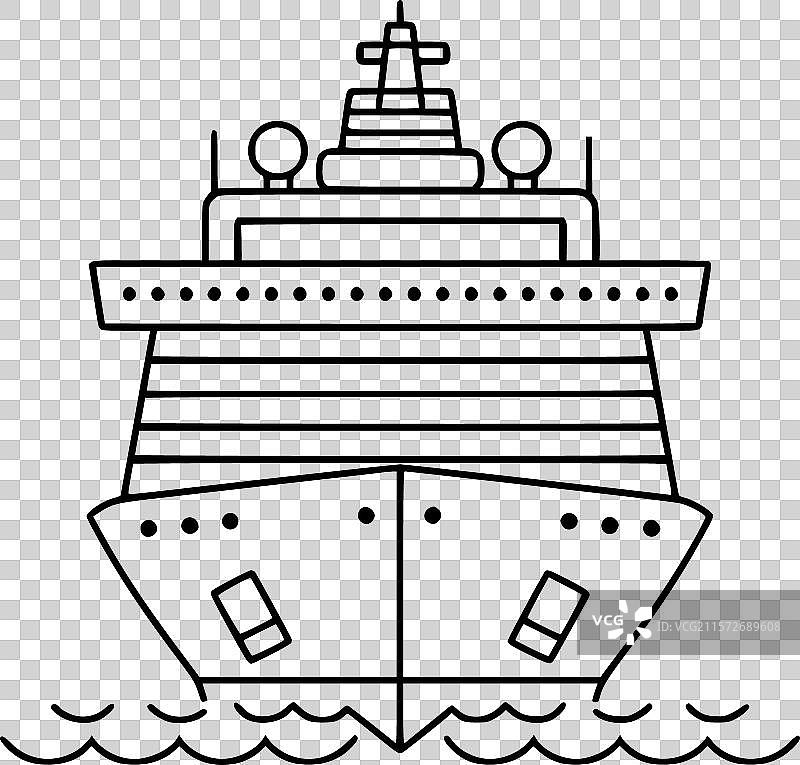 邮轮图标图片素材