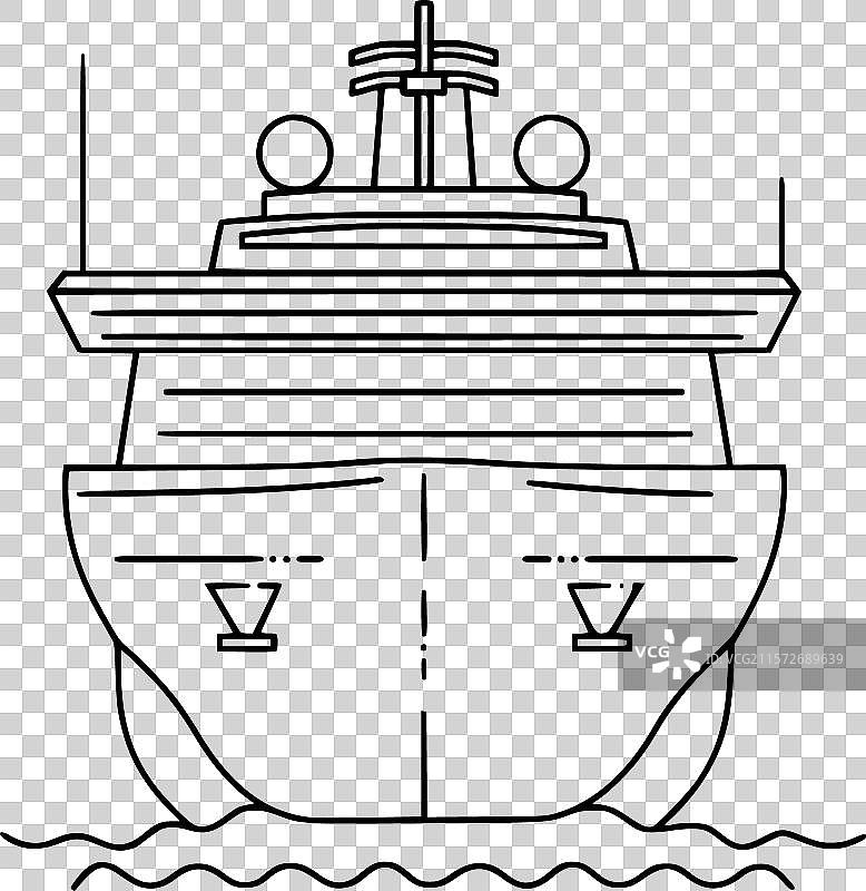 邮轮图标图片素材