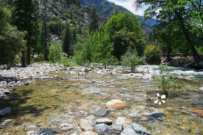 国王峡谷国家公园溪流图片素材