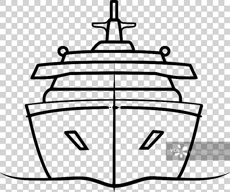 邮轮图标图片素材