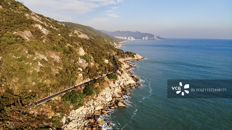 航拍汕头南澳环岛公路图片素材