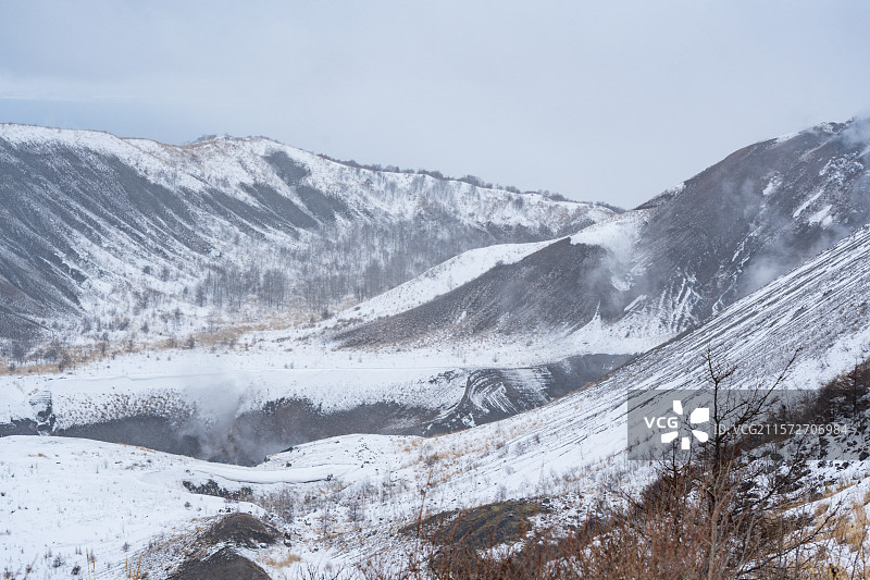 北海道洞爷湖有珠山图片素材