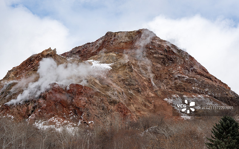 北海道洞爷湖有珠山图片素材