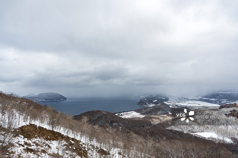 北海道洞爷湖有珠山图片素材
