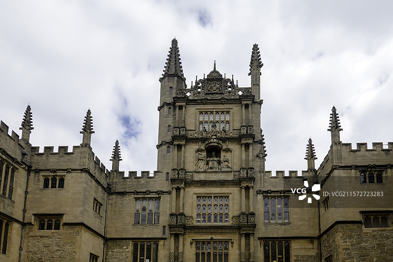 英国牛津大学博德利图书馆建筑图片素材