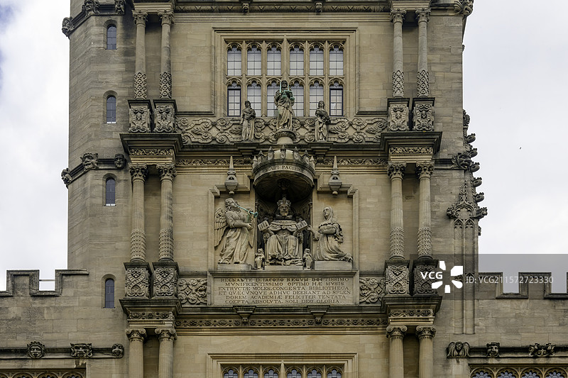 英国牛津大学博德利图书馆建筑图片素材