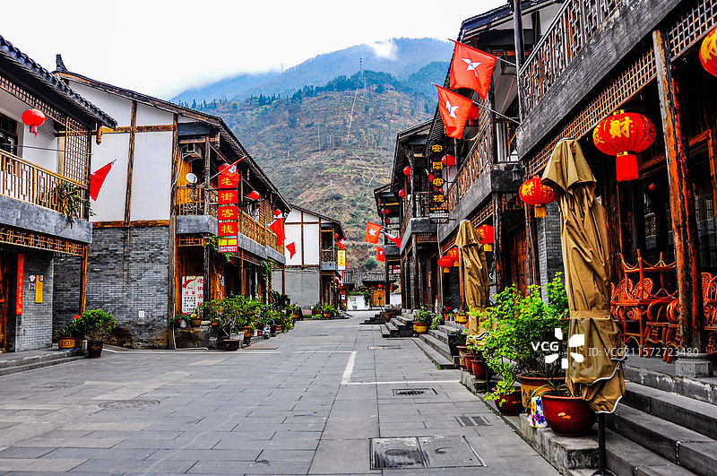 安顺场红军强渡大渡河纪念地图片素材