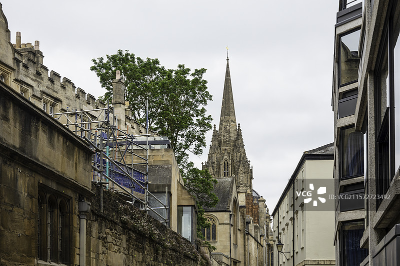 英国牛津大学圣玛利亚大学教堂图片素材