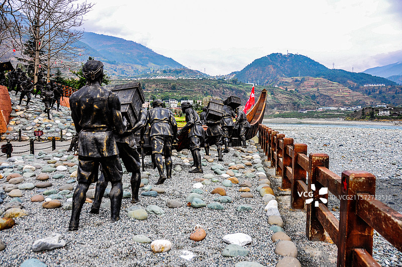 安顺场红军强渡大渡河纪念地图片素材