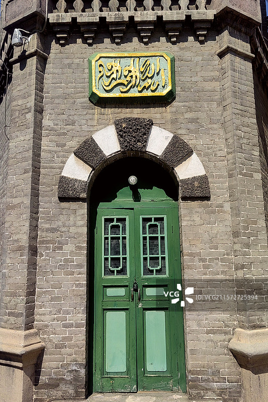 清真寺建筑——拍摄于呼和浩特回民区图片素材