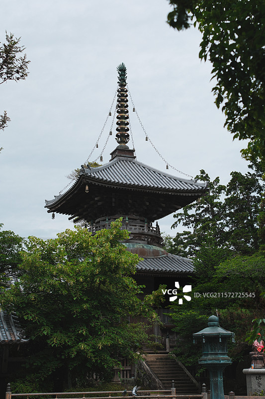 日本四国遍路第一番礼所，灵山寺图片素材