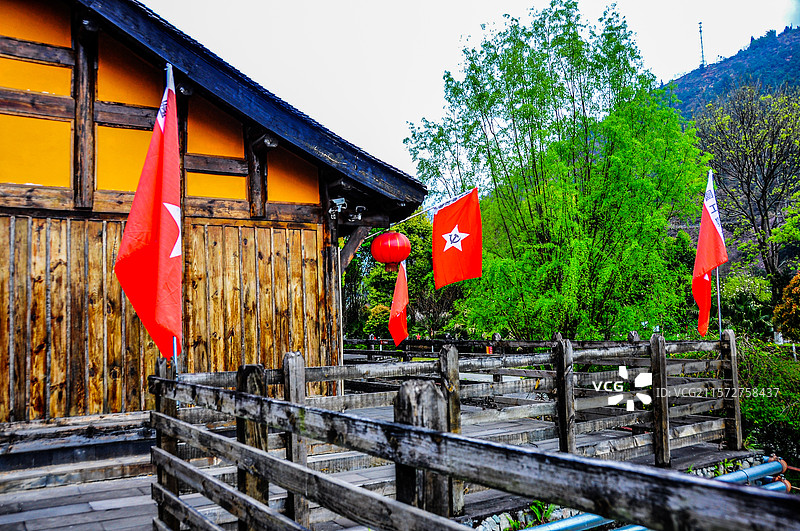 安顺场红军强渡大渡河纪念地图片素材