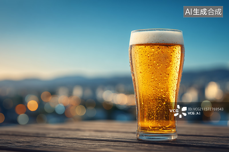 【AI数字艺术】夏天啤酒背景图图片素材