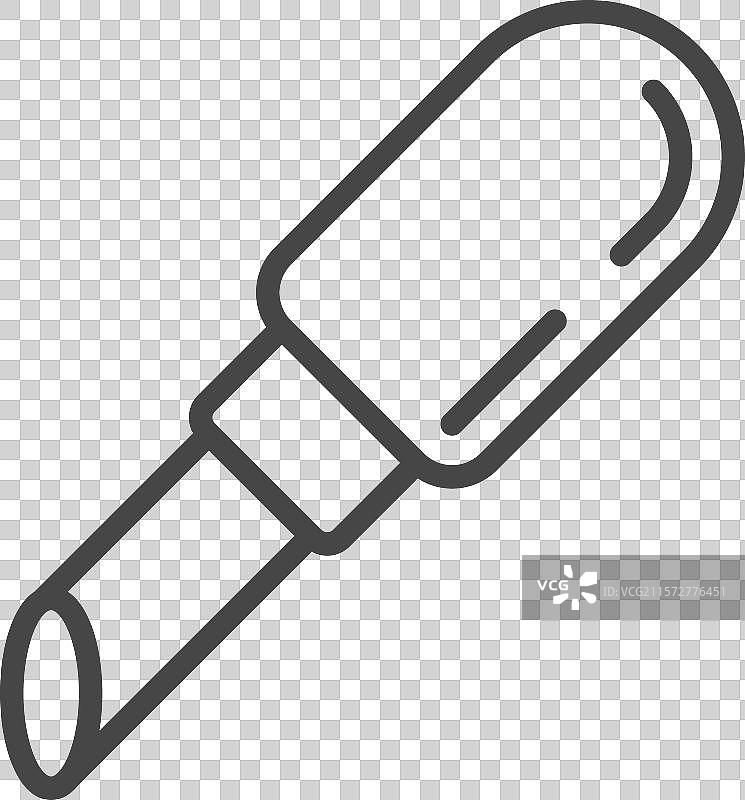 化妆品和美容线性图标图片素材