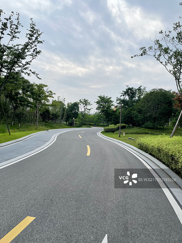 浙江金华赤山公园道路图片素材