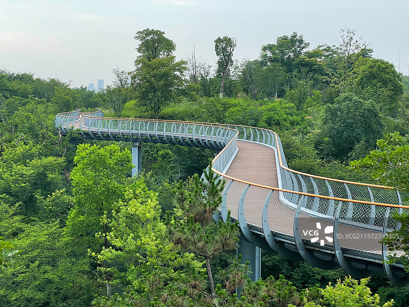 浙江金华赤山公园天桥图片素材