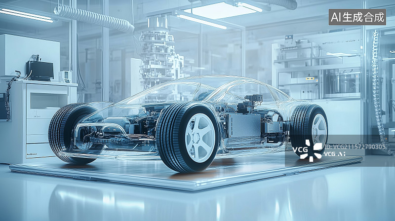 【AI数字艺术】汽车实验室图片素材