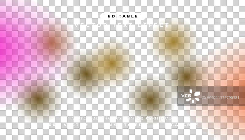 可编辑的霓虹风格发光效果文本样式图片素材