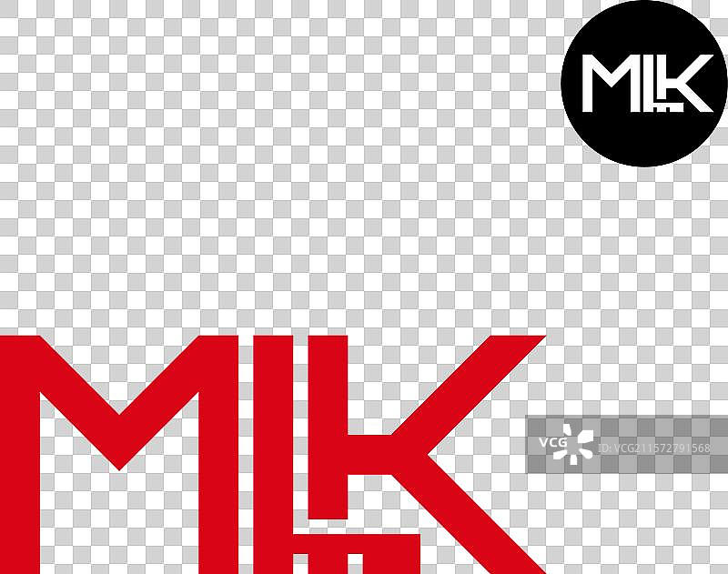 MLK字母标志单字母设计图片素材