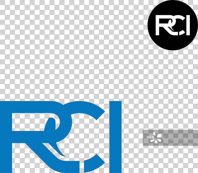 RCI字母标志单字母设计图片素材