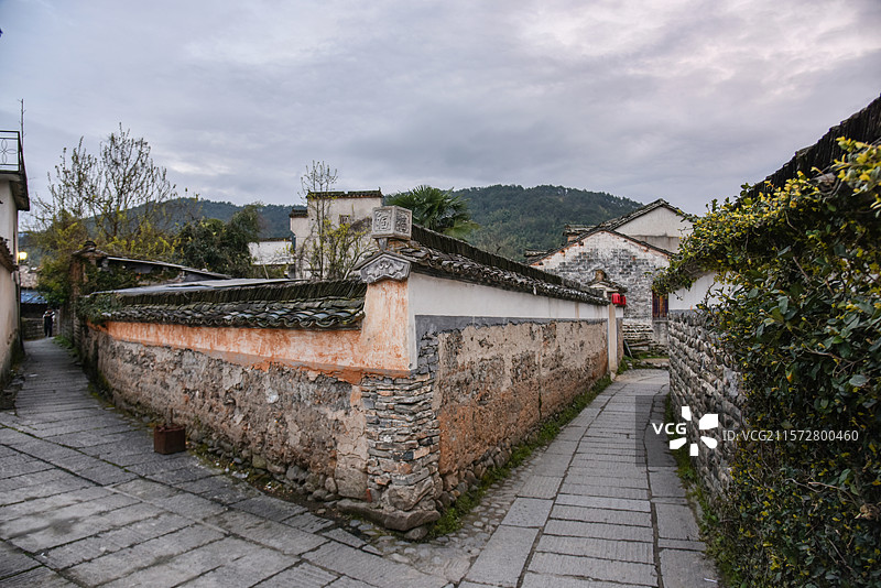 安徽黄山宏村，中国画里的乡村图片素材