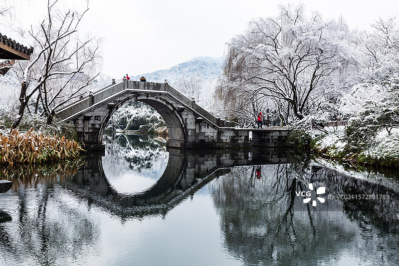杭州浴鹄湾雪韵图片素材