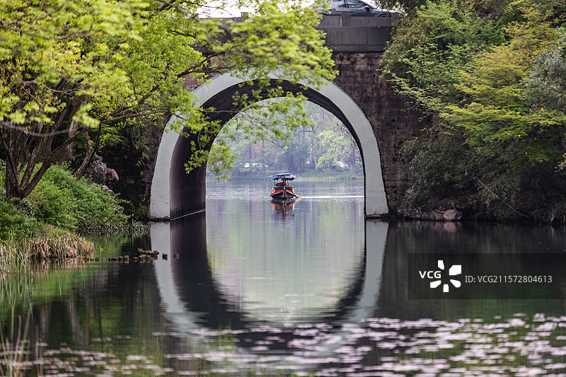 杭州乌龟潭春色图片素材