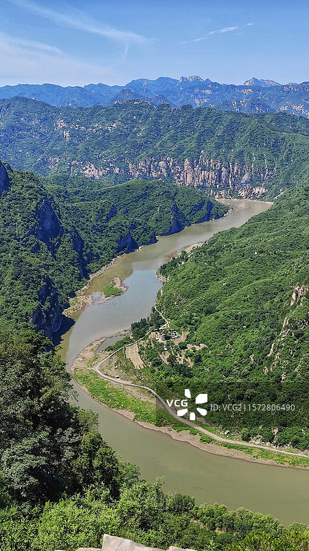 夏日的鹿皮关长城及白河大峡谷， 25.06.07摄于密云。图片素材