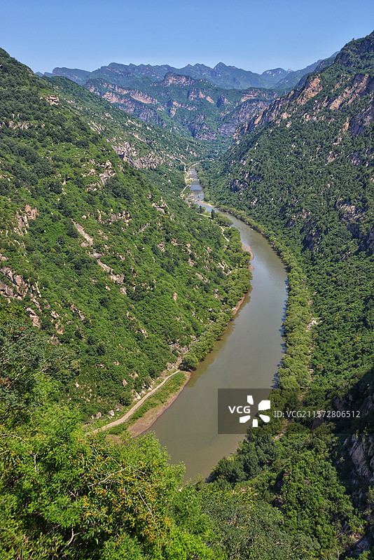 夏日的鹿皮关长城及白河大峡谷， 25.06.07摄于密云。图片素材