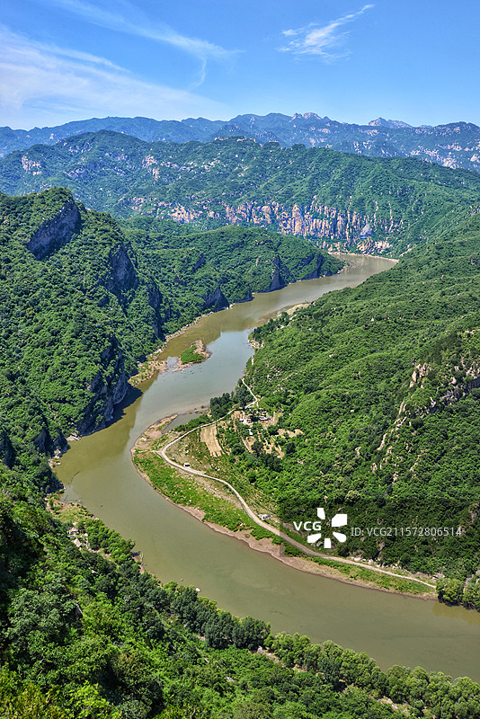 夏日的鹿皮关长城及白河大峡谷， 25.06.07摄于密云。图片素材