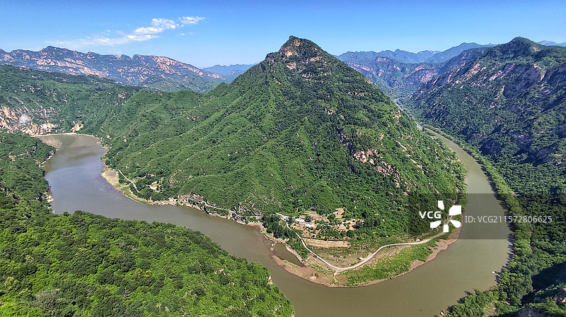 夏日的鹿皮关长城及白河大峡谷， 25.06.07摄于密云。图片素材