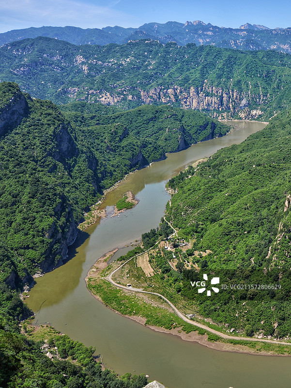 夏日的鹿皮关长城及白河大峡谷， 25.06.07摄于密云。图片素材