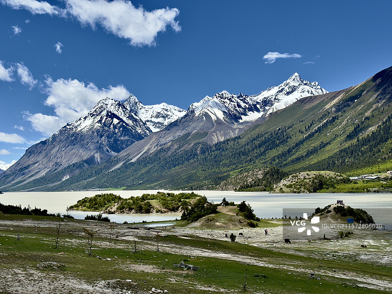 藏地明珠然乌湖图片素材