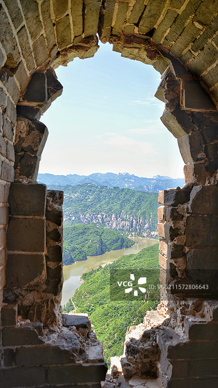 夏日的鹿皮关长城及白河大峡谷， 25.06.07摄于密云。图片素材