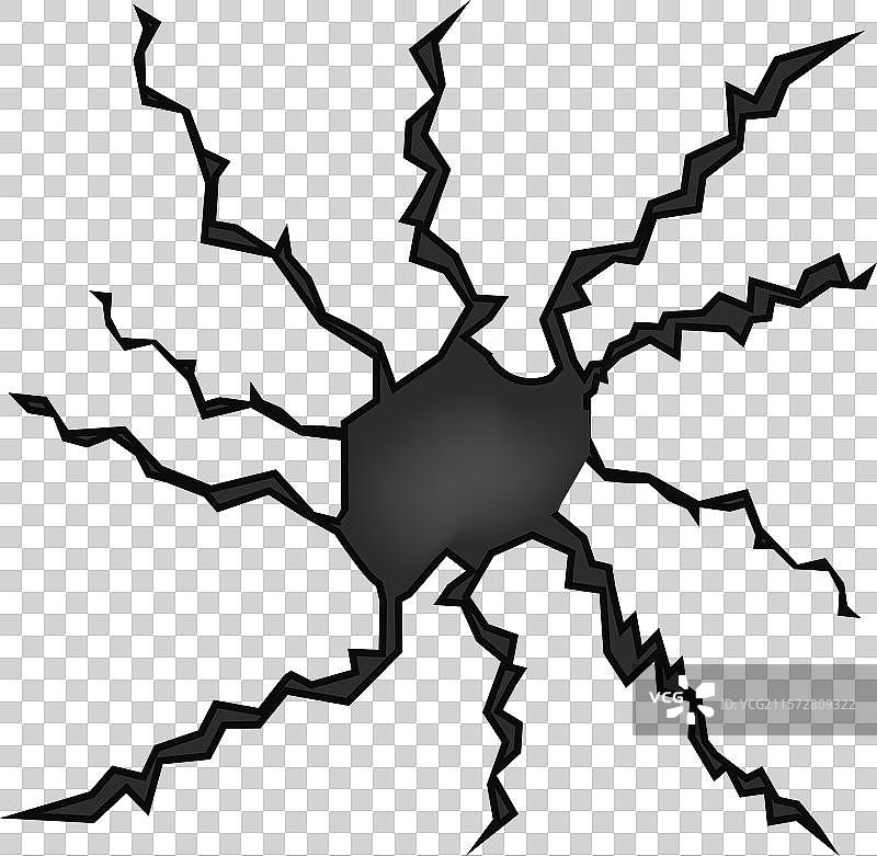 地面裂缝在土地表面形成图片素材