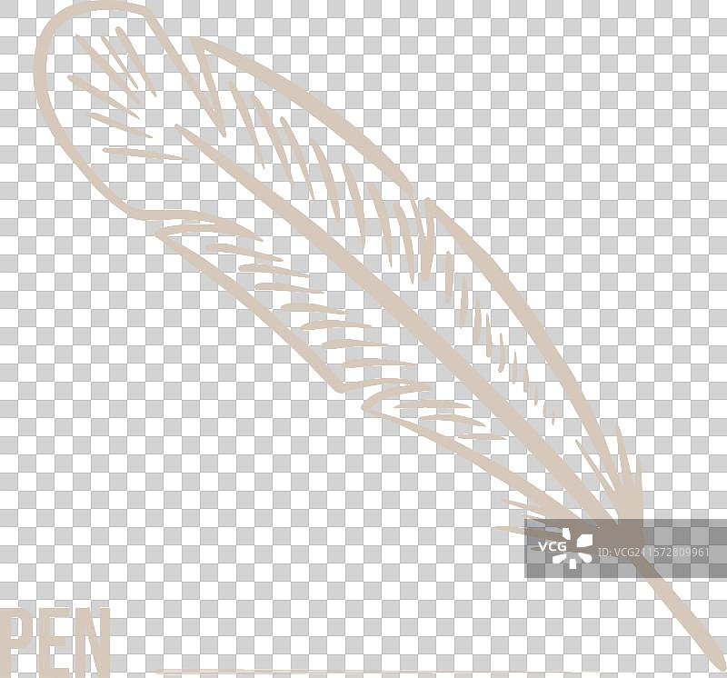 在深色背景上绘制的书写用素描笔图片素材